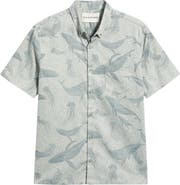 Tori Richard Marine Mosaic Jacquard Cotton Shirt