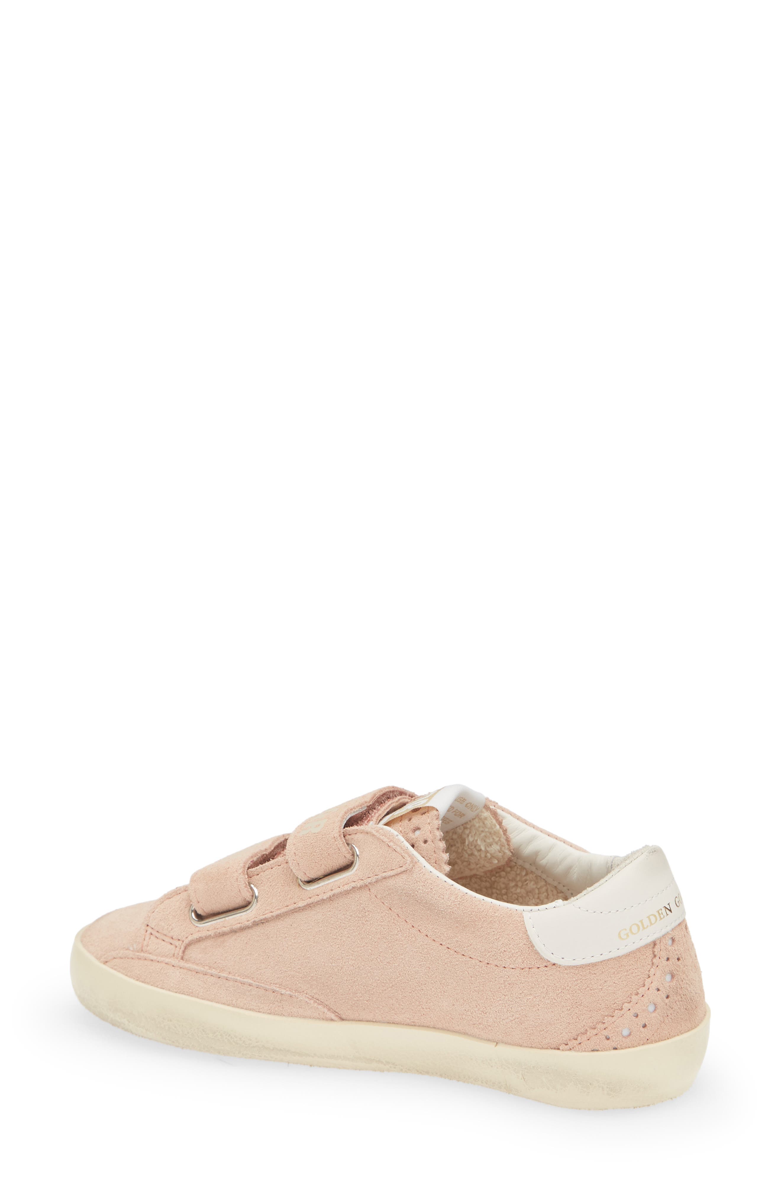Kids' Old School Sneaker, Alternate, color, PINK/ PLATINUM/ WHITE