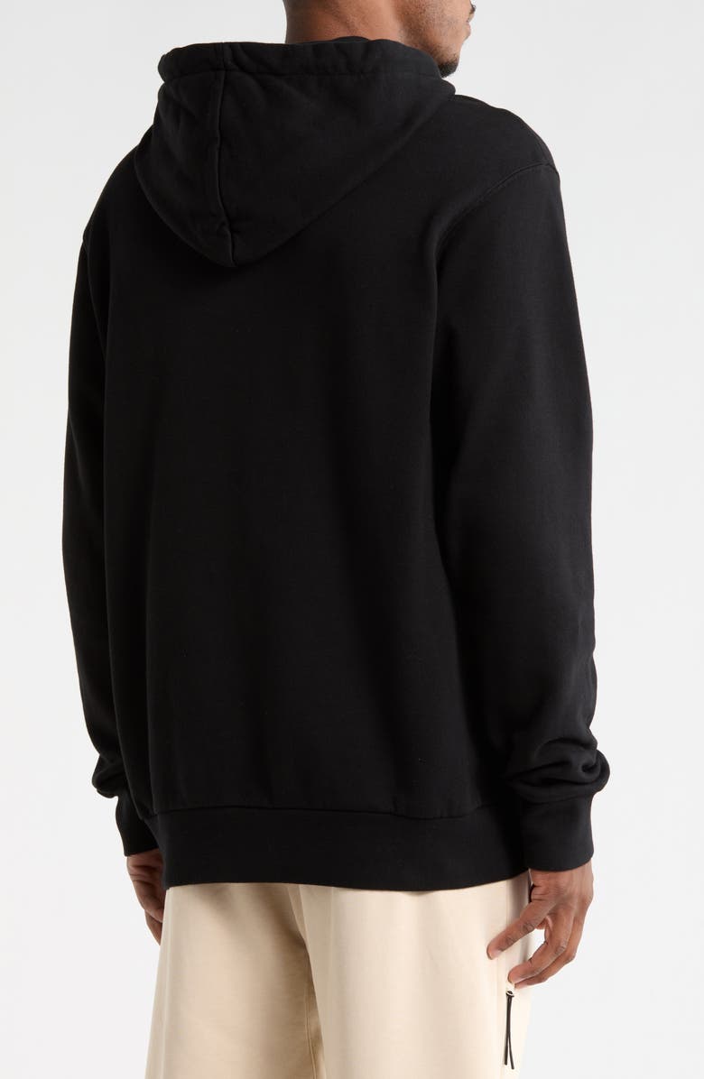 Palm Angels Logo Graphic Hoodie, Alternate, color, Black/White