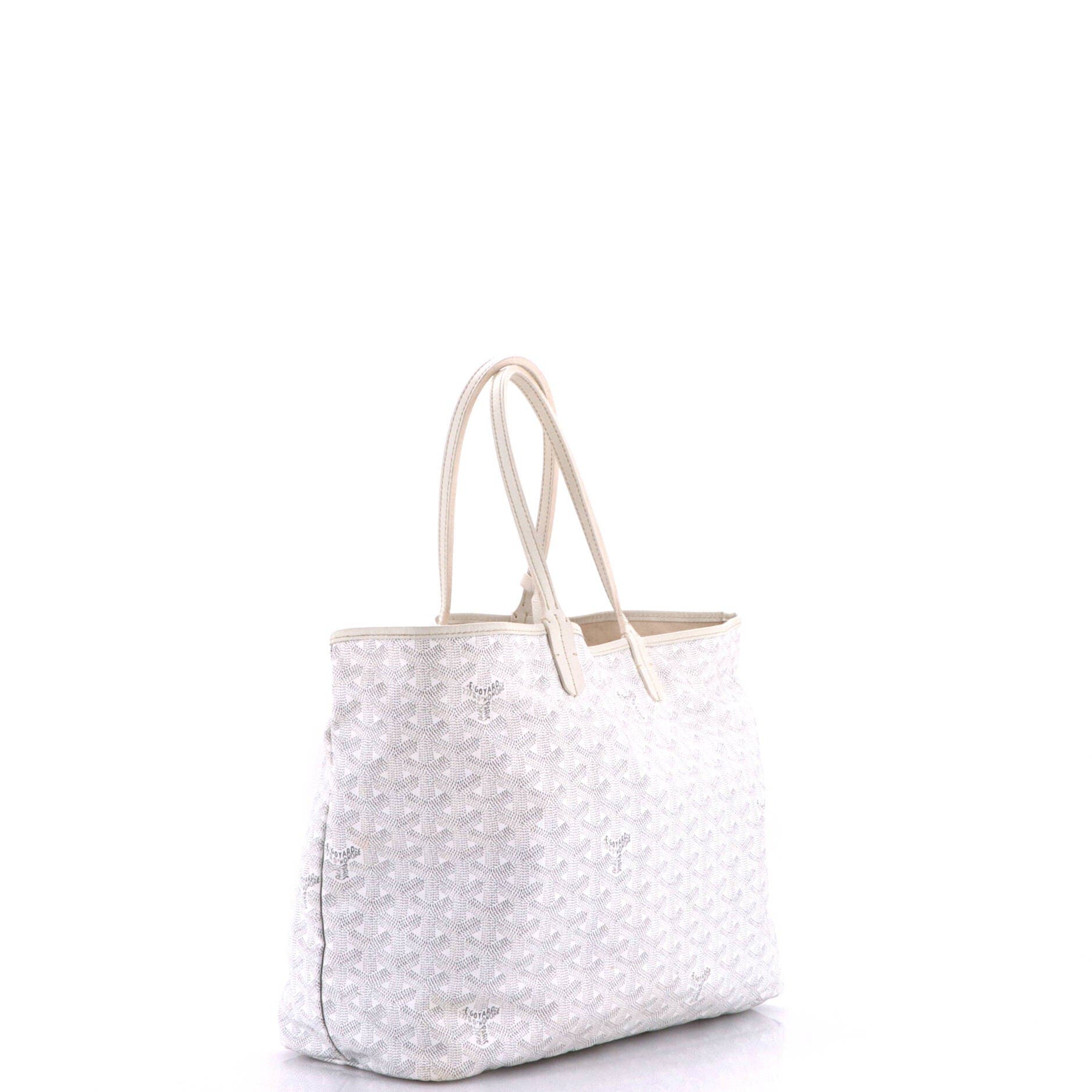 Saint Louis Tote Coated Canvas PM, Alternate, color, White
