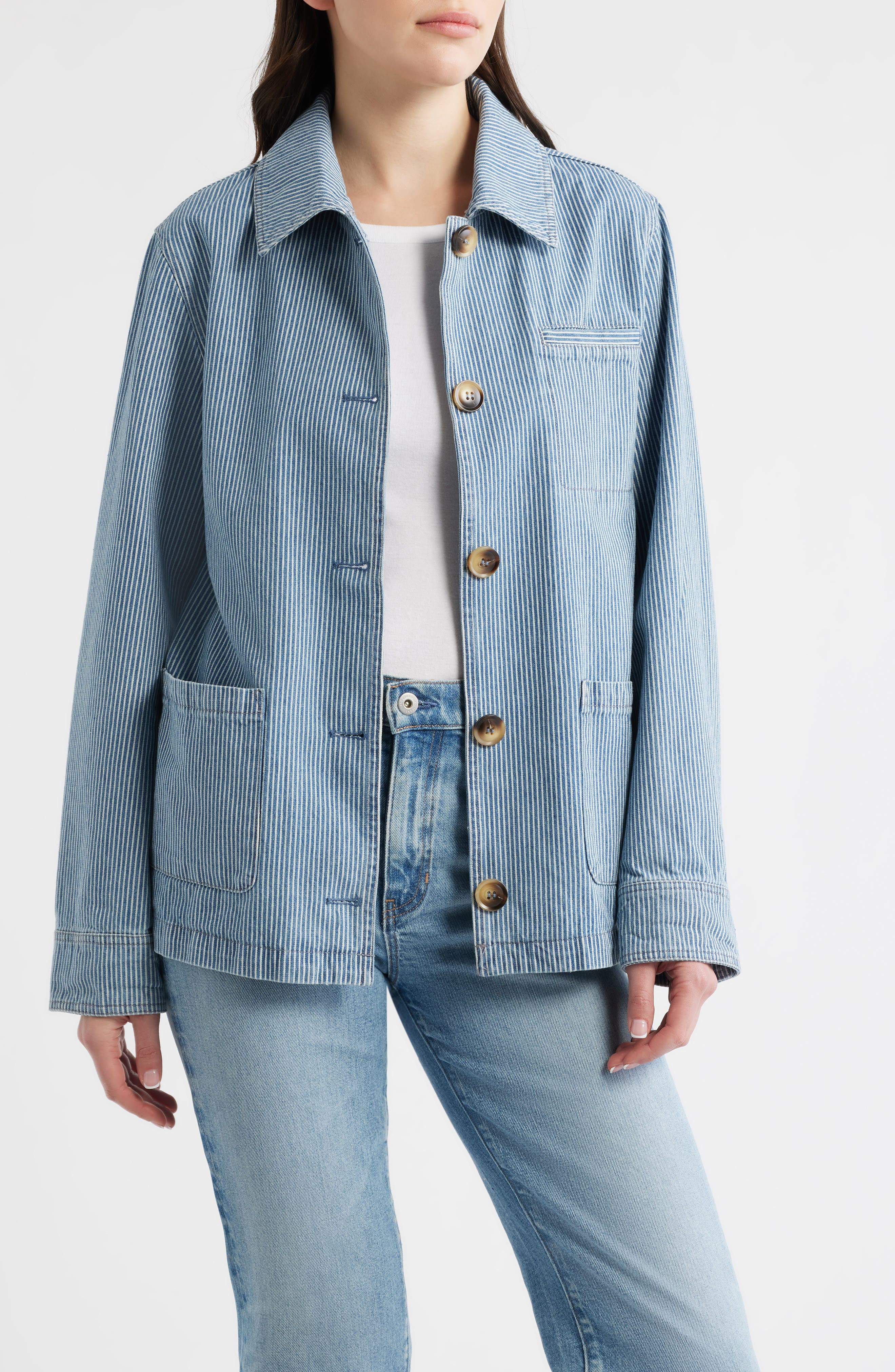 Stripe Denim Jacket