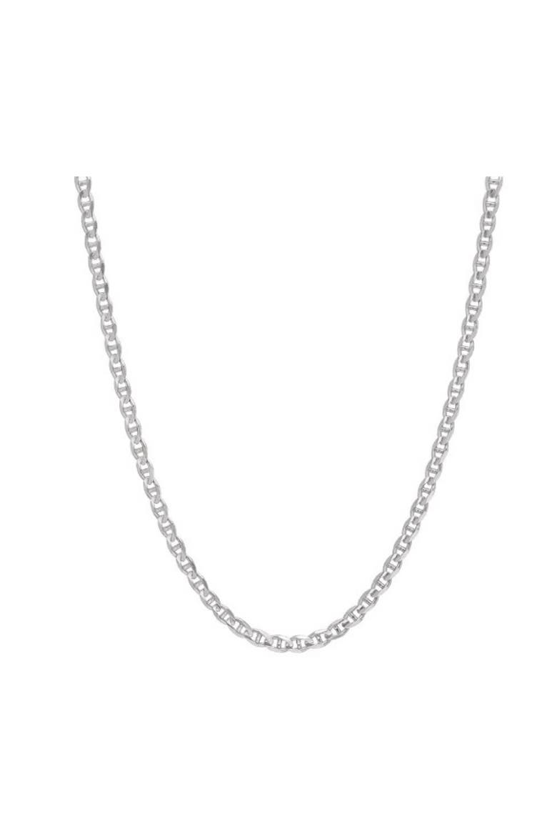 Sterling Silver 2MM Anchor Necklace, Main, color, Silver
