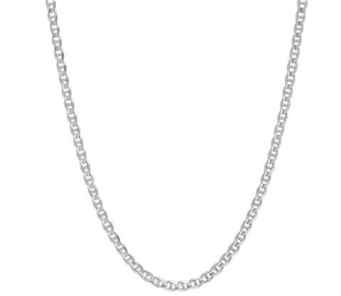 Sterling Silver 2MM Anchor Necklace