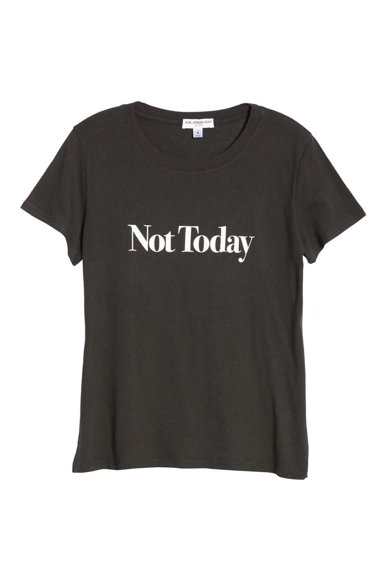 Not Today Loose Tee, Alternate, color, BLACK