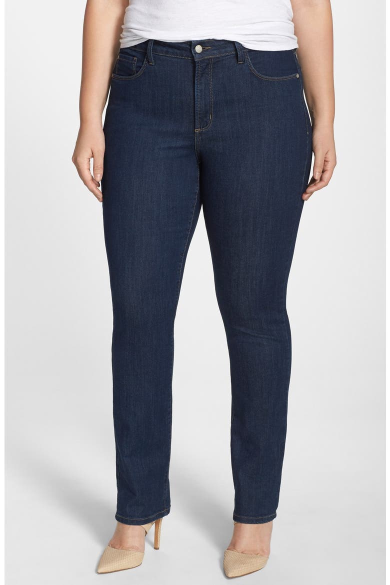 'Samantha' Stretch Slim Straight Leg Jeans, Main, color, EVERETT
