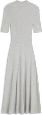 BOSS Farie Rib Wool Maxi Sweater Dress