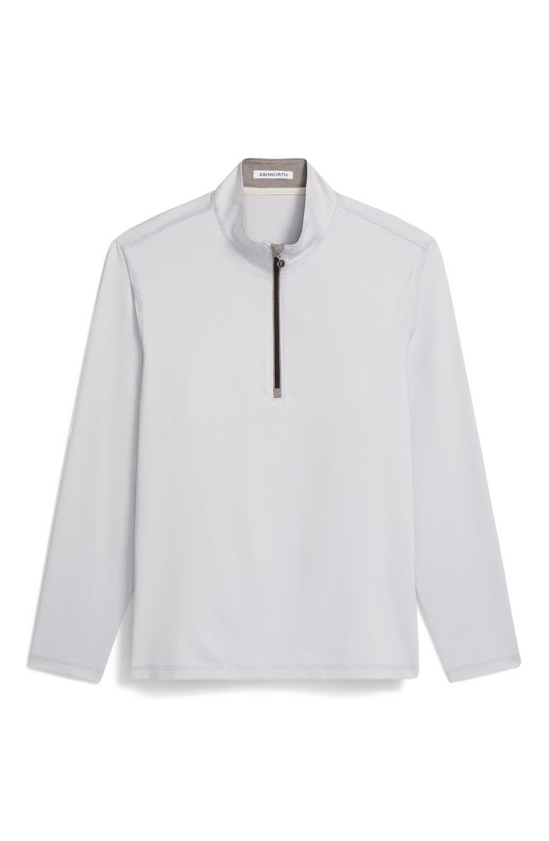 ASHWORTH GOLF La Jolla 1/4 Zip, Main, color, Grey Heather