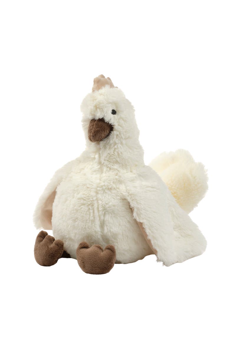 Bedtime Originals Farmyard Friends Plush Chicken Stuffed Animal Toy - Peep, Alternate, color, Cream