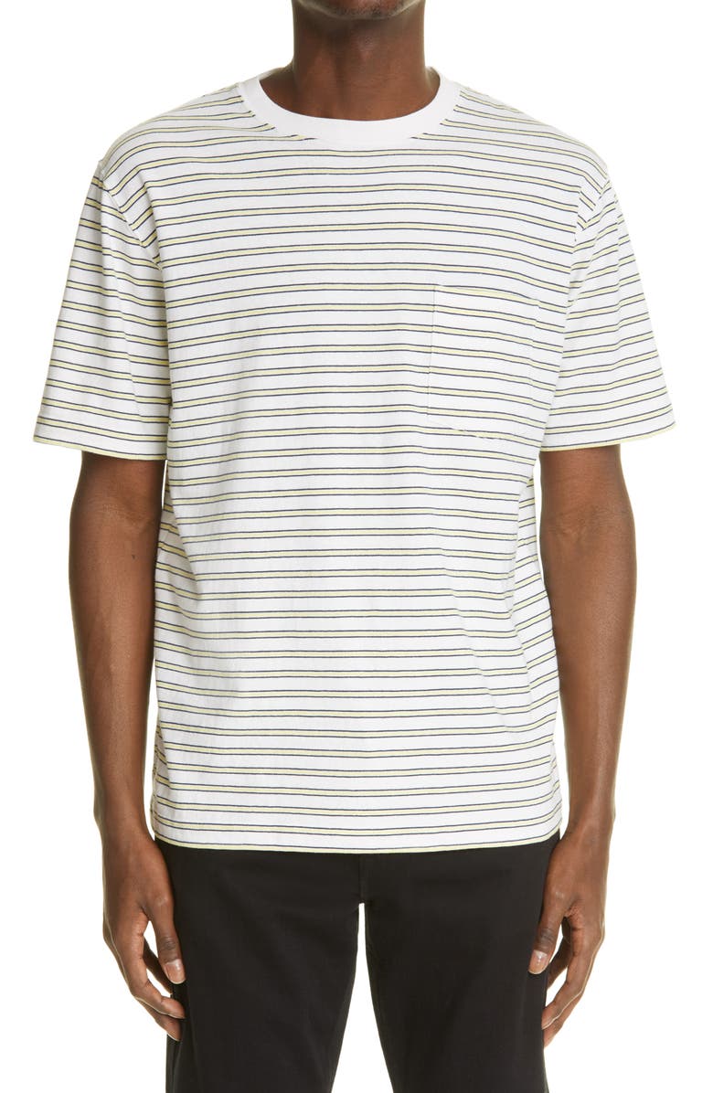 BEAMS Plus BEAMS Stripe Pocket T-Shirt, Main, color, 