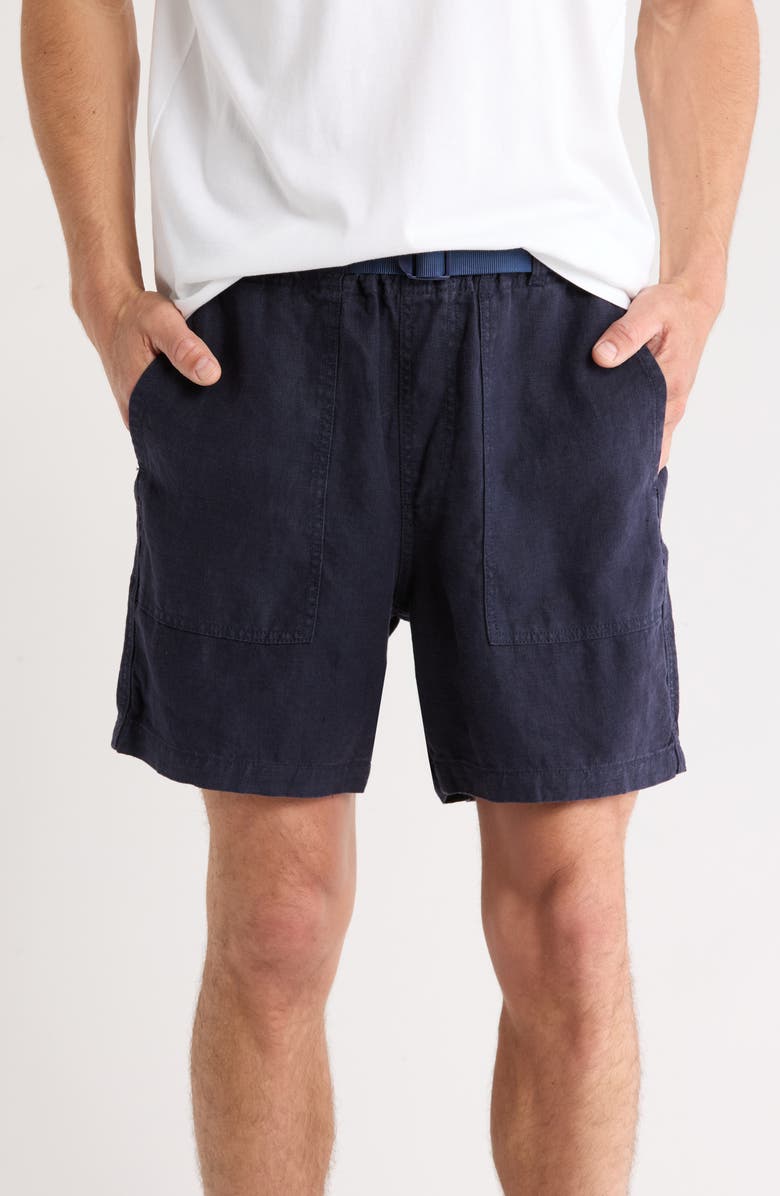 Joe's Linen Trail Shorts, Main, color, Night Sky