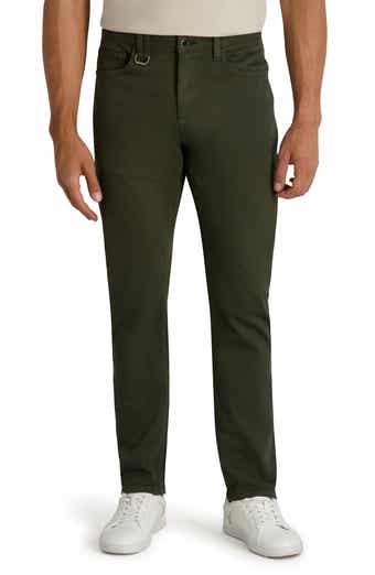Stretch Linen Cotton Slim Fit Five-Pocket Pants