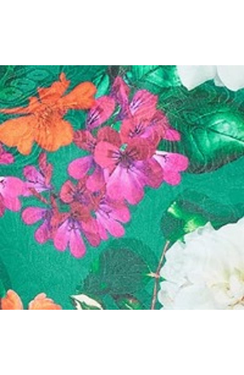 Yumi Floral Skater Dress, Alternate, color, Green