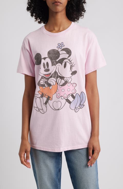 Disney® Mickey & Minnie Cotton Graphic T-Shirt