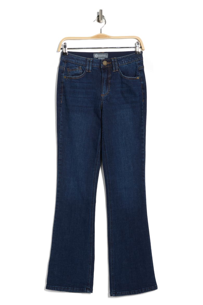 'Ab'Technology Embroidered Itty Bitty Bootcut Jeans, Alternate, color, INDIGO