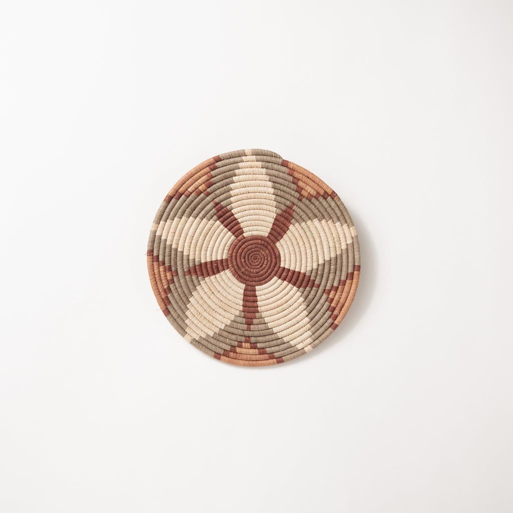 Maadili Collective Anemone Trivet ~ Elevate Collection In Brown