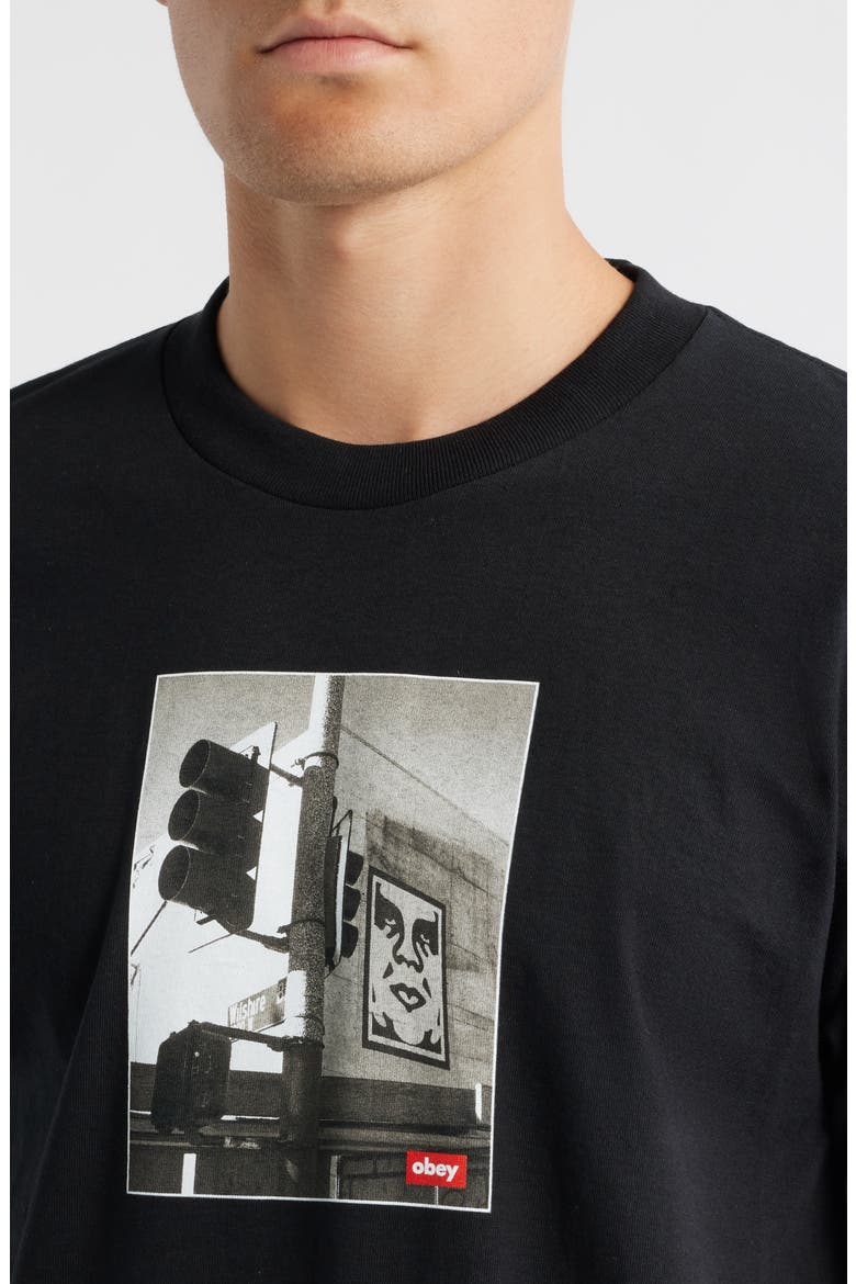 Los Angeles Photo Graphic T-Shirt, Alternate, color, BLACK