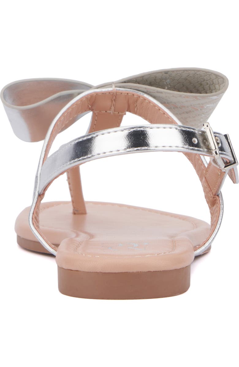 NEW YORK AND COMPANY Abril Thong Sandal, Alternate, color, Silver Combo
