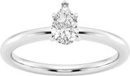 Badgley Mischka Collection Pear Cut Lab Created Diamond Engagement Ring - 0.50 ctw
