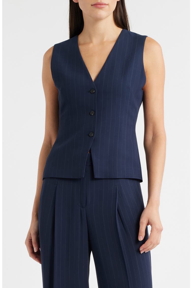 Tiana Pinstripe Pants, Main, color, SKY CAPTAIN PINSTRIPE