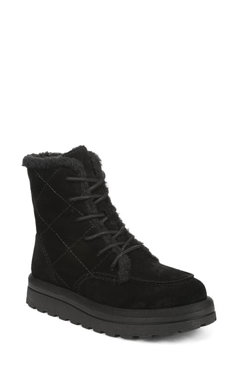 Ossi Faux Fur Trim Lace-Up Boot