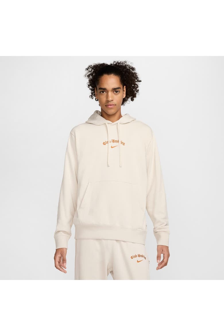 Men's Nike Cream Club America CA x CA Club Fleece Pullover Hoodie, Alternate, color, Cream