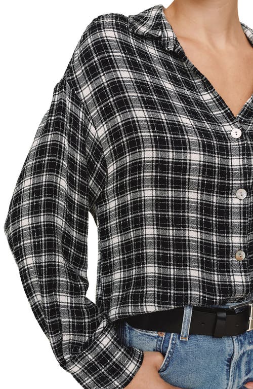 Bella Dahl Plaid Oversize Button-up Shirt In Multi