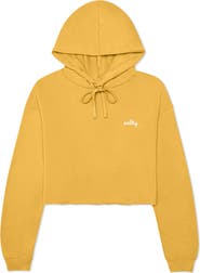 Dalix Womens Salty Midweight Fleece Cropped Hooded Sweatshirt