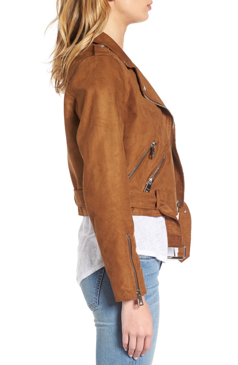 Levi's<sup>®</sup> LEVIS<sup>®</sup> Faux Suede Moto Jacket, Alternate, color,