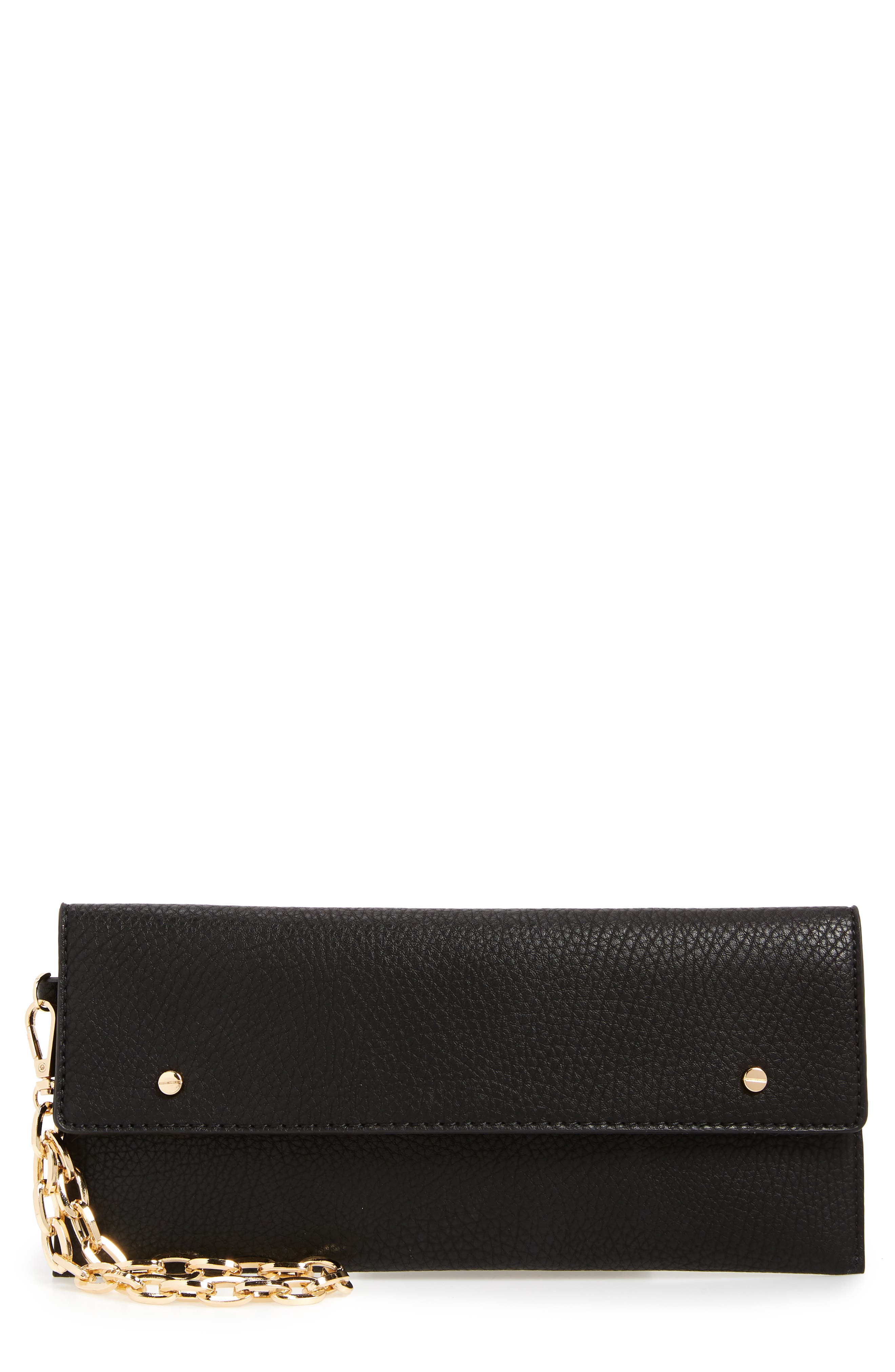 Mali + Lili April Vegan Leather Wristlet, Main, color, 