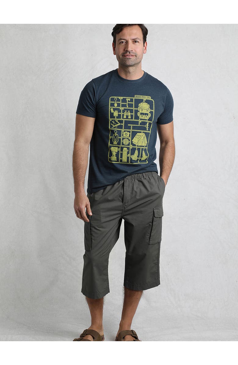 Weird Fish Summersville 3/4 Length Cargo Trousers, Alternate, color, Dark Grey