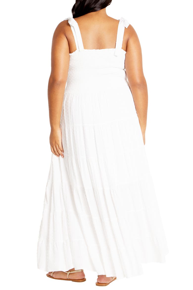 Spot Sara Dobby Maxi Dress, Alternate, color, IVORY
