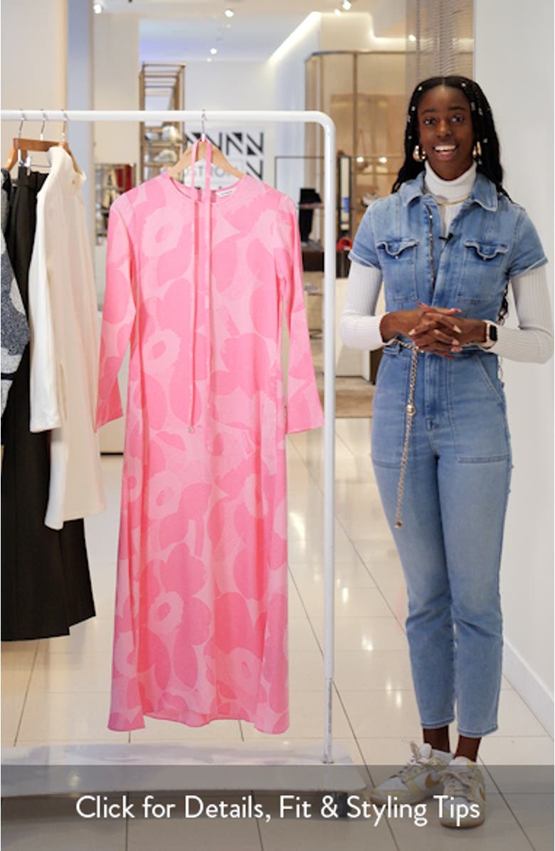 Kaverus Unillo Floral Long Sleeve Dress, sales video thumbnail