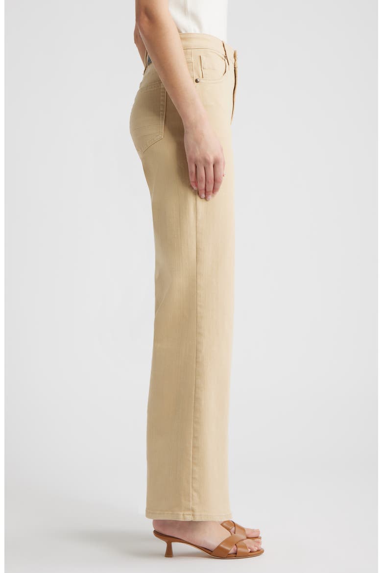 High Waist Flare Jeans, Alternate, color, LATTE