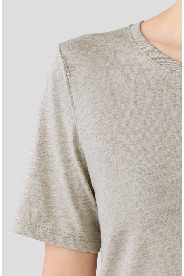 Crewneck Organic Cotton T-Shirt, Alternate, color, DOVE