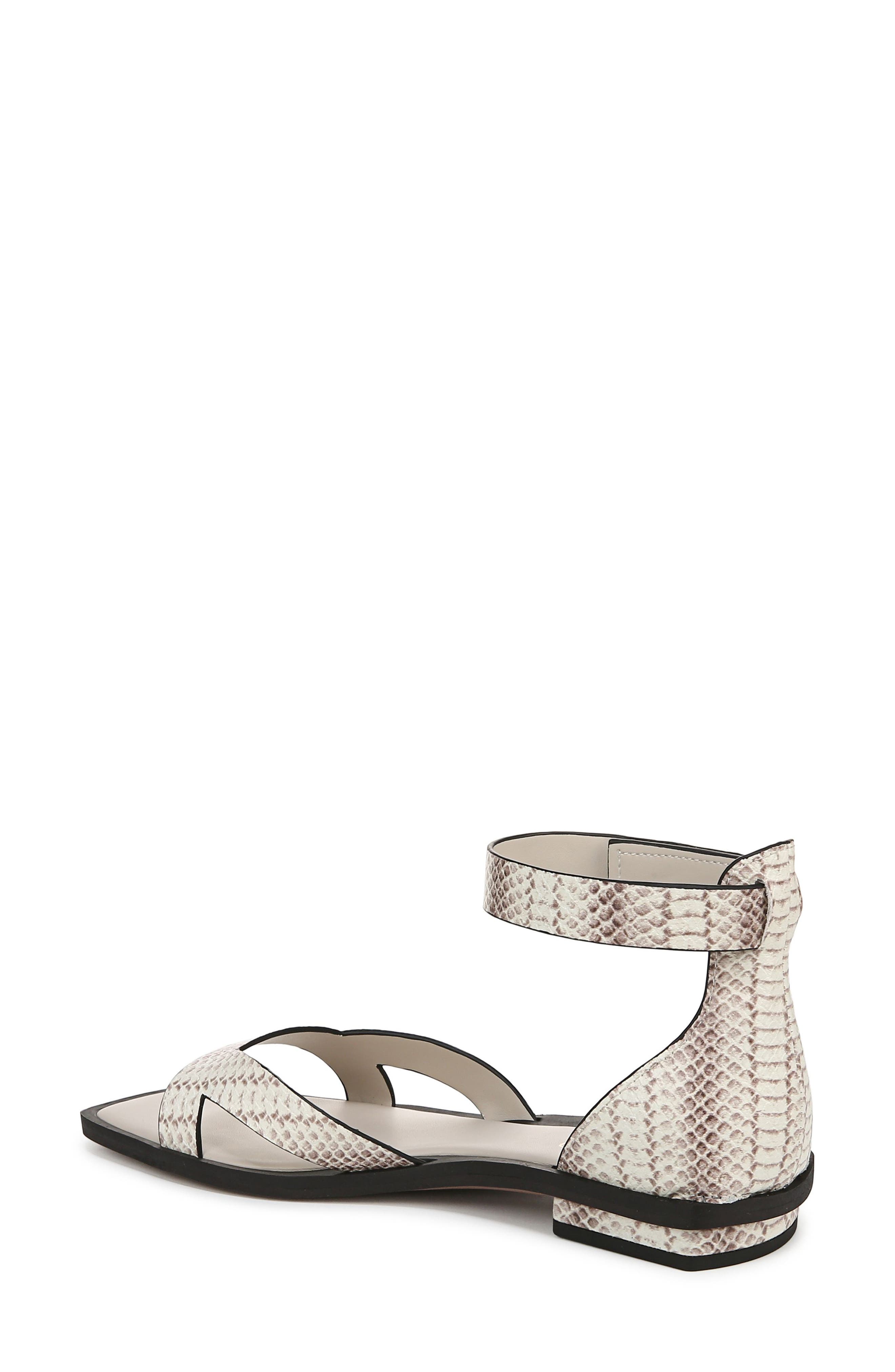 Franco Sarto Elisa Ankle Strap Sandal, Alternate, color, Grey Snake Print
