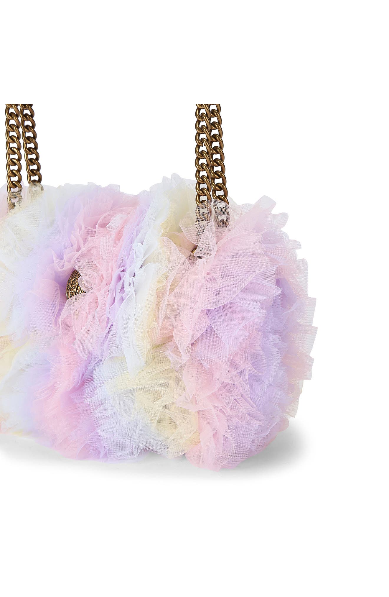 Kurt Geiger London Mini Kensington Tulle Crossbody Bag, Alternate, color, Purple Multi