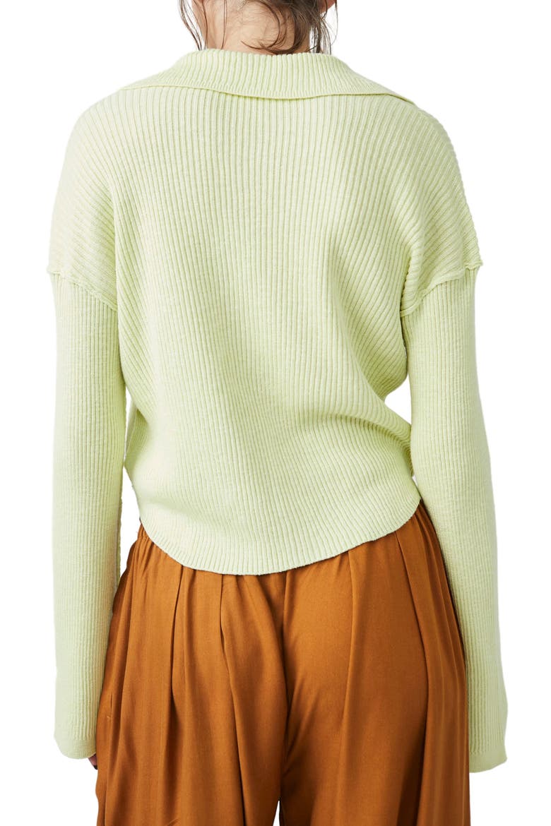 Ella Button-Up Sweater, Alternate, color, KEY LIME PIE
