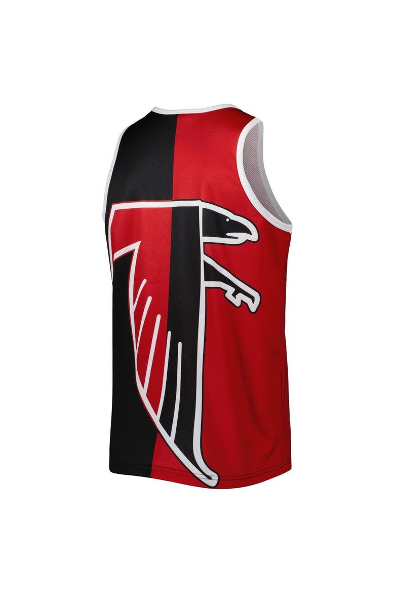 Men's Mitchell & Ness Deion Sanders Red/Black Atlanta Falcons Retired Player Graphic Tank Top, Alternate, color, Red
