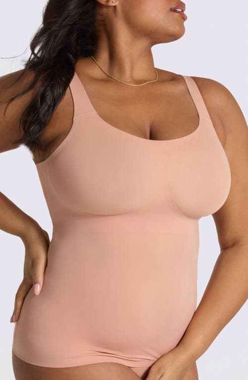 Evelyn & Bobbie Structured Scoop Shaper Camisole In Pink