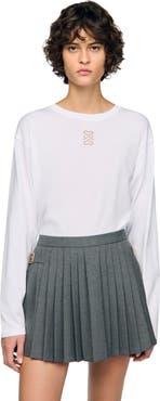 SANDRO T-shirt with embroidery