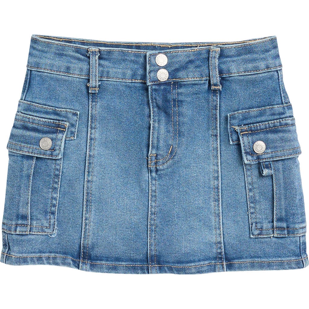 Shop Tractr Kids' Cargo Miniskirt In Med Light