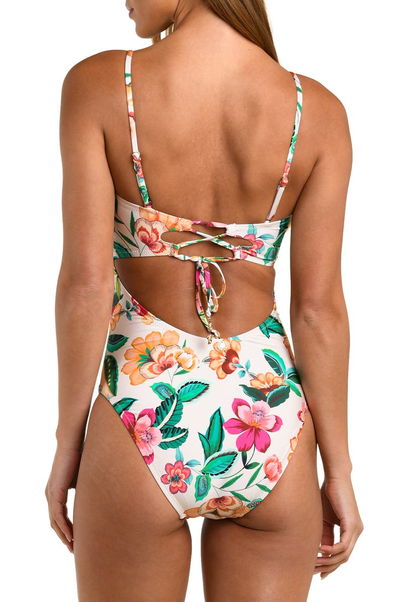 Sunshine 79 Zen Garden Bandeau One-Piece Swimsuit, Alternate, color, 