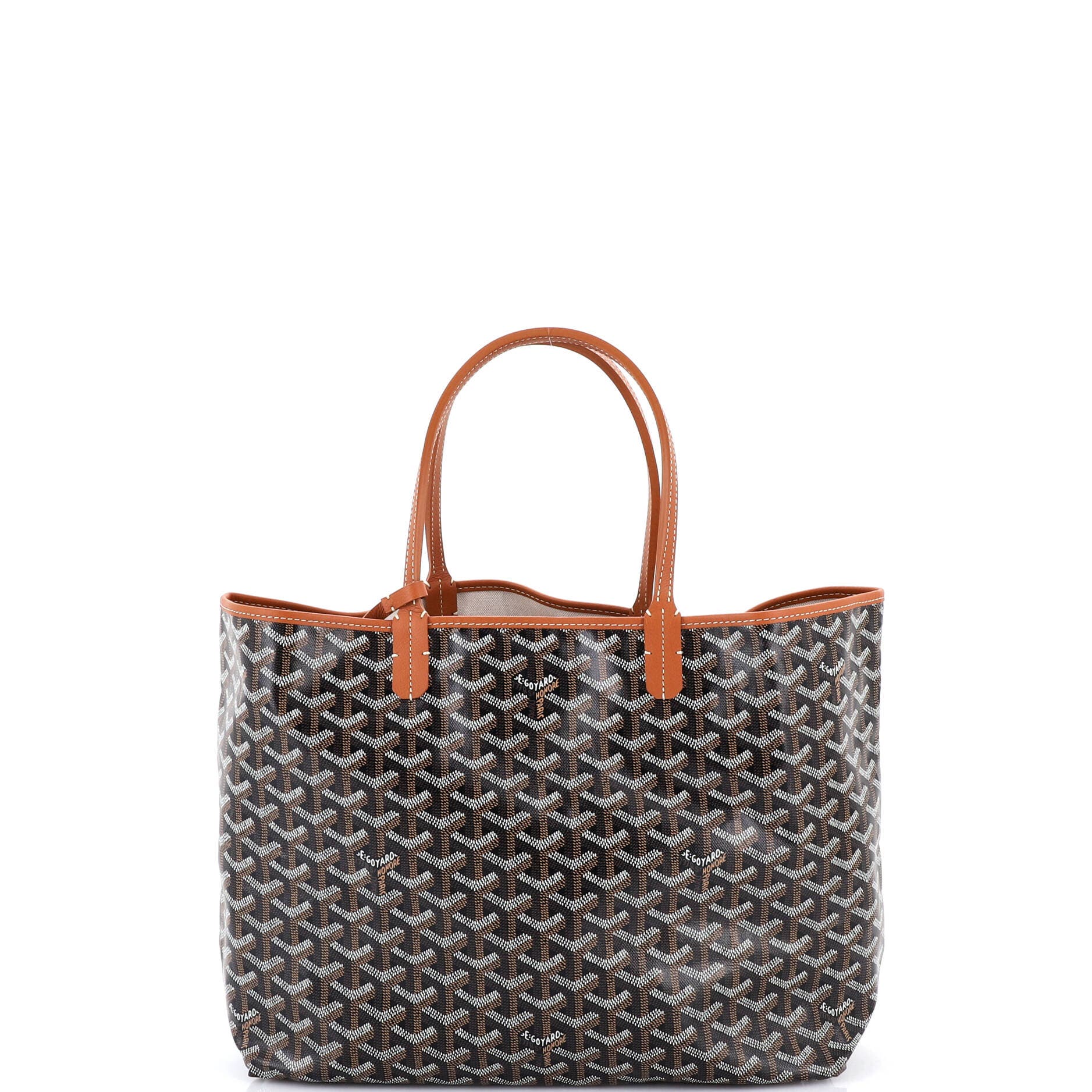 Pre-Owned Goyard Saint Louis Tote Coated Canvas PM, Main, color, Black