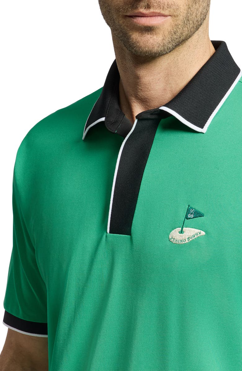Psycho Bunny Clayton Piqué Performance Polo, Alternate, color, Simply Green