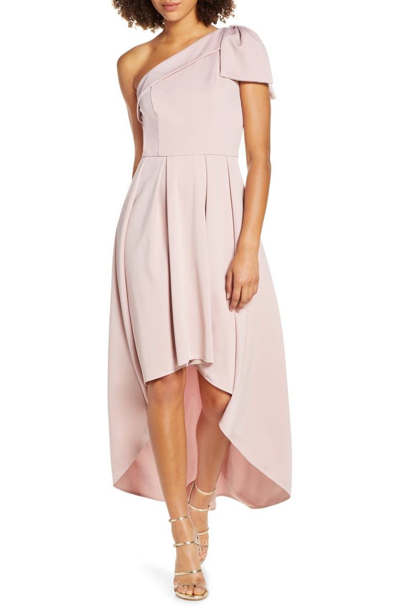 Chi Chi London One-Shoulder High/Low Party Dress, Main, color,