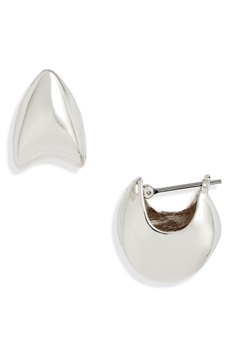 Arlo Puff Earrings, Main, color, HIGH POLISH SILVER