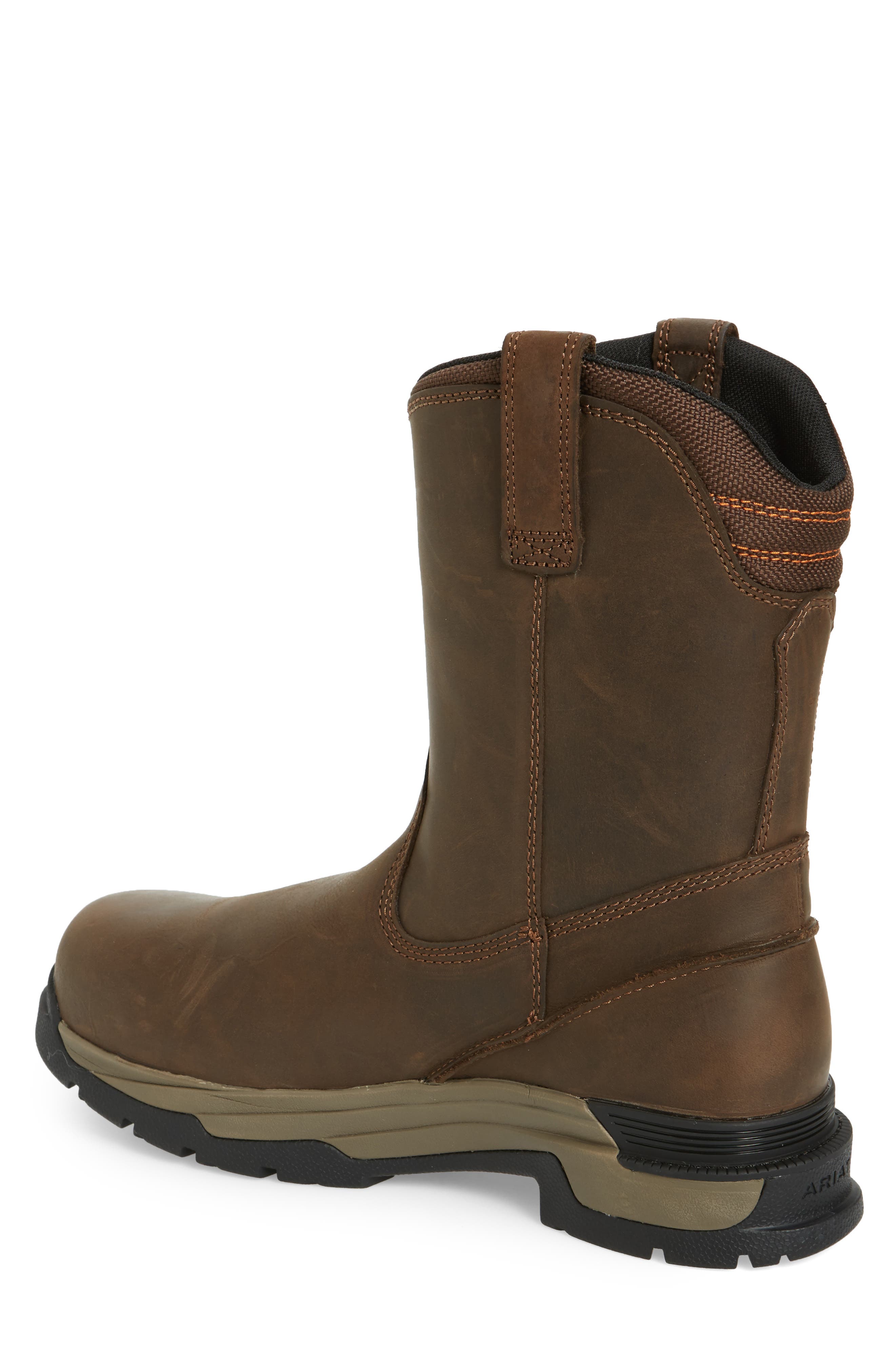 MasterGrip Pull-On Composite Toe Boot, Alternate, color, BROWN