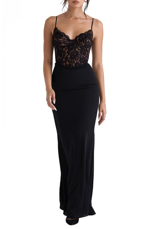 Cara Corset Illusion Lace Underwire Cocktail Dress