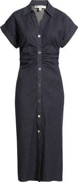 Anne Klein Denim Midi Shirtdress