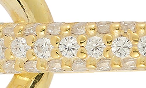 Chloe & Madison Chloe And Madison Cz Link Drop Earrings In Gold
